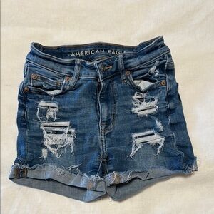 American Eagle Outfitters Women's Blue Denim Shorts